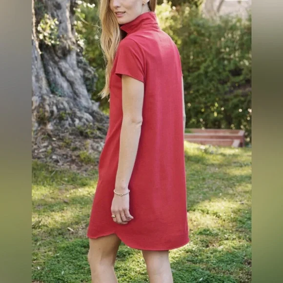 Frank & Eileen Lauren Polo Red Mini Dress — Size Medium - Picture 3 of 13